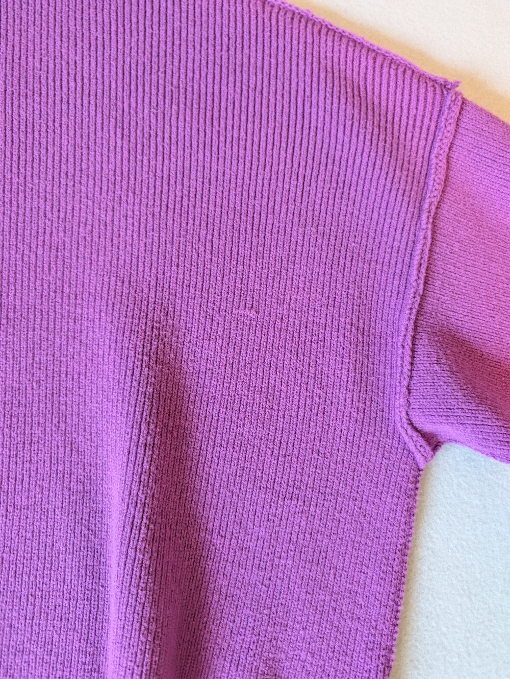 Free People Easy Street Tunic Ribbed Mock Neck Sweater Purple Knit Size XS - Picture 5 of 10